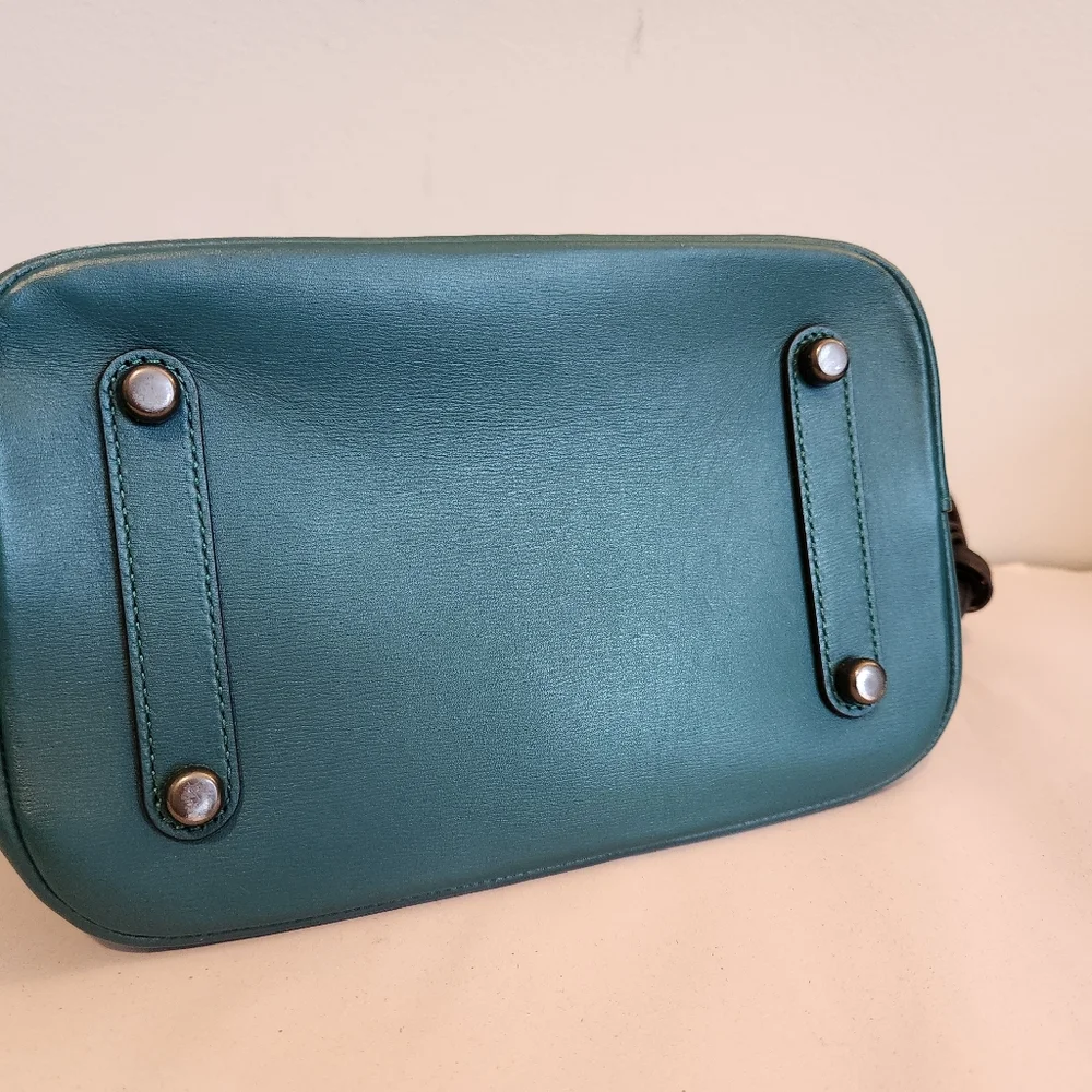 Coach Roxie with Snakeskin Quilting, Teal